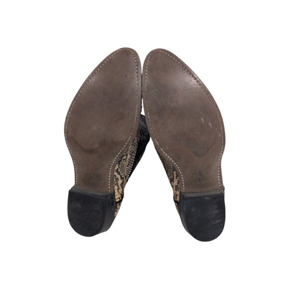 Santa Fe Boot Co Python Snakeskin Cowboy Boots Western Tall Boots 10D main image 4